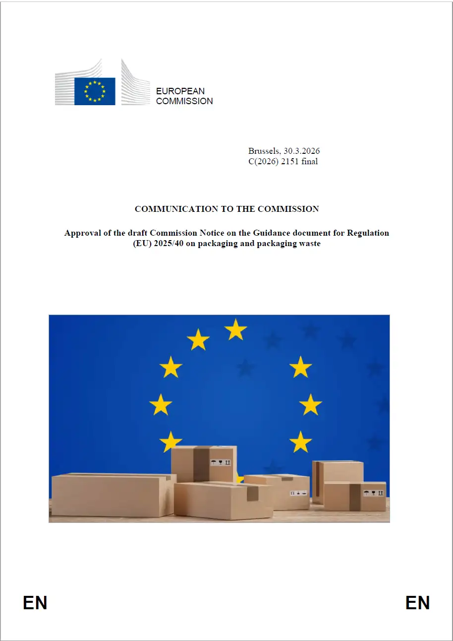 Linee guida CE regolamento imballaggi e rifiuti di imballaggio (PPWR)